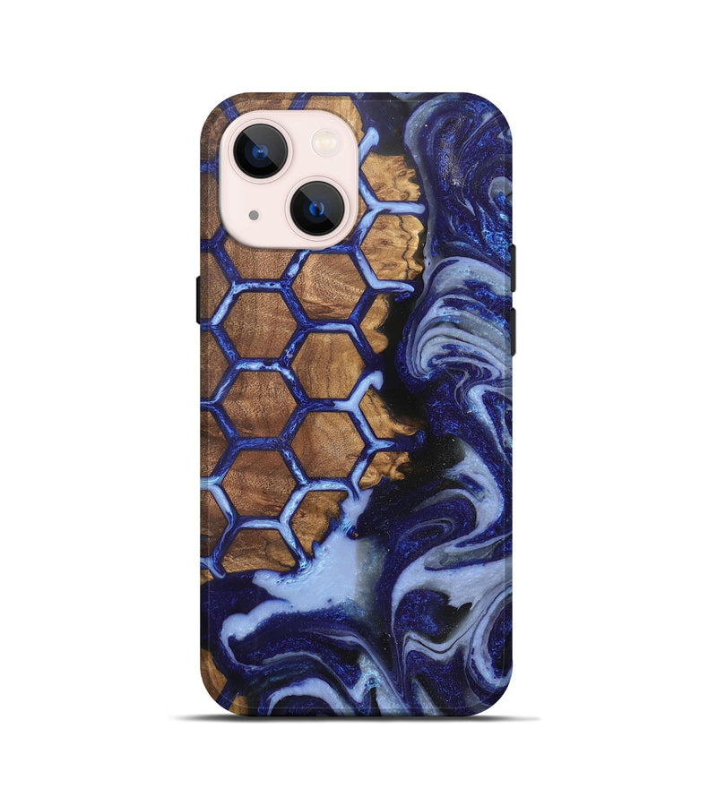 iPhone 13 mini Wood+Resin Live Edge Phone Case - Micheal (Pattern, 705726)