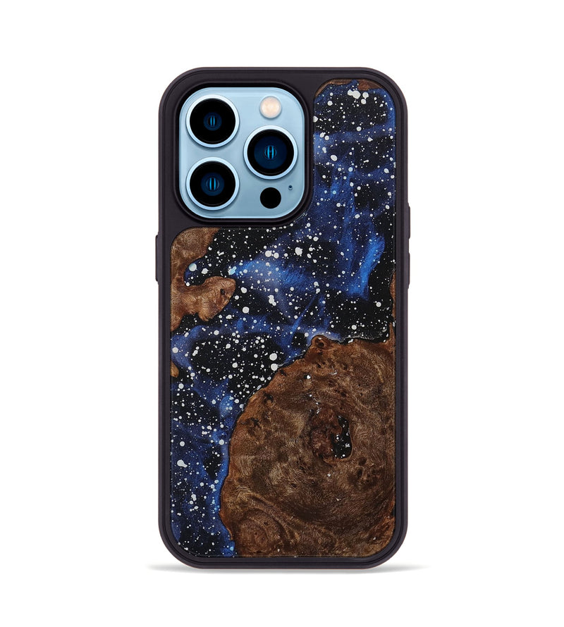 iPhone 14 Pro Wood+Resin Phone Case - Teri (Cosmos, 705774)