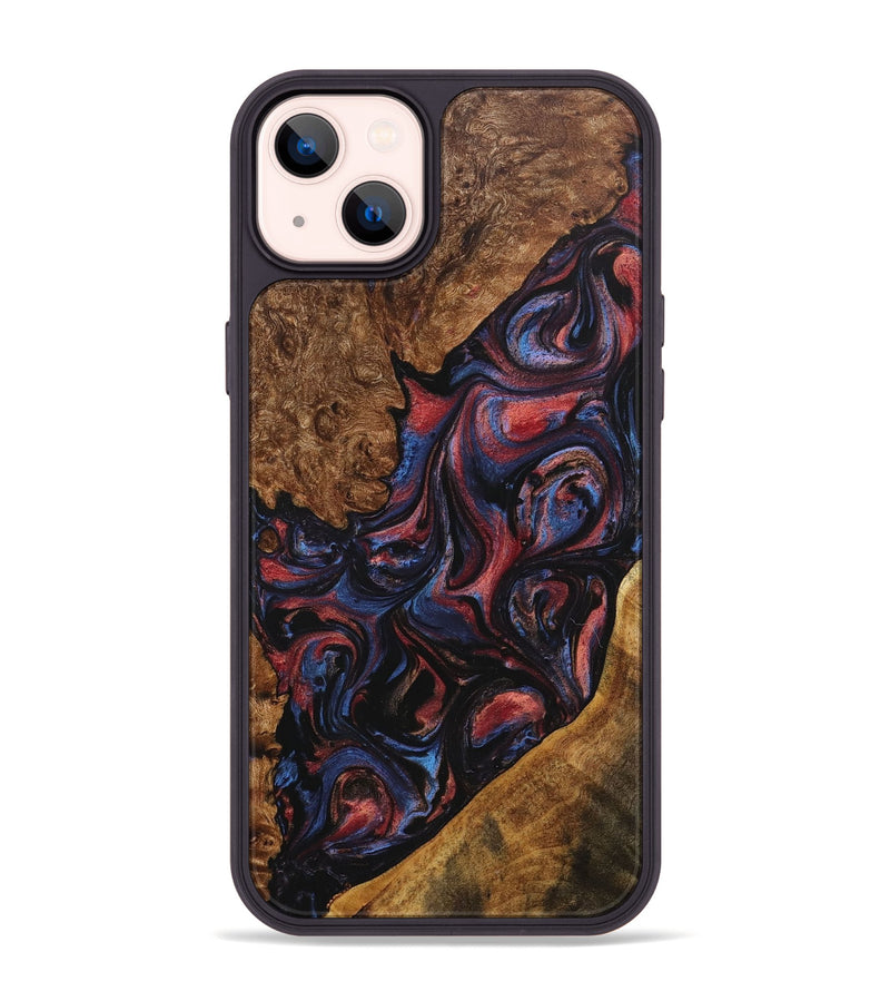 iPhone 14 Plus Wood+Resin Phone Case - Baylee (Mosaic, 705788)