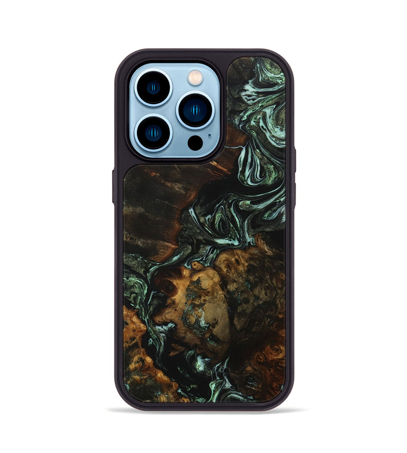 iPhone 14 Pro Wood+Resin Phone Case - Annika (Mosaic, 705791)
