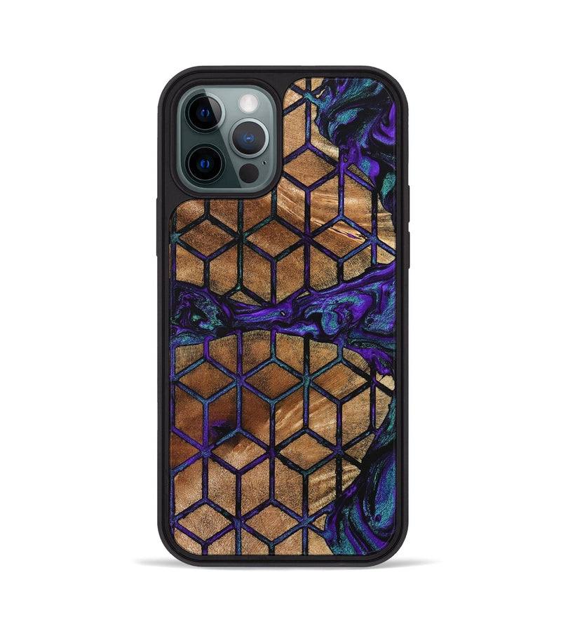 iPhone 12 Pro Wood+Resin Phone Case - Nayeli (Pattern, 705835)