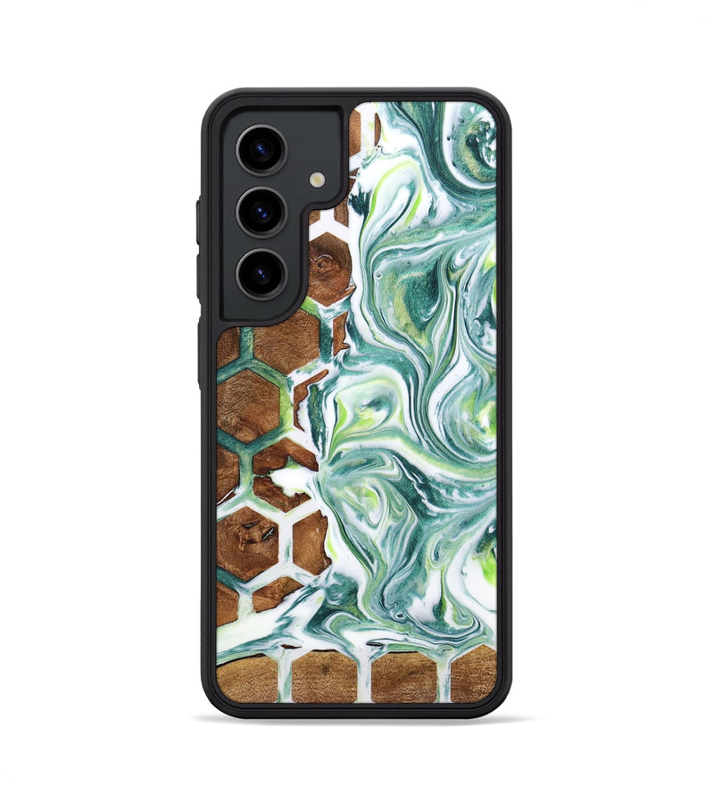 Galaxy S24 Wood+Resin Phone Case - Amanda (Pattern, 705842)