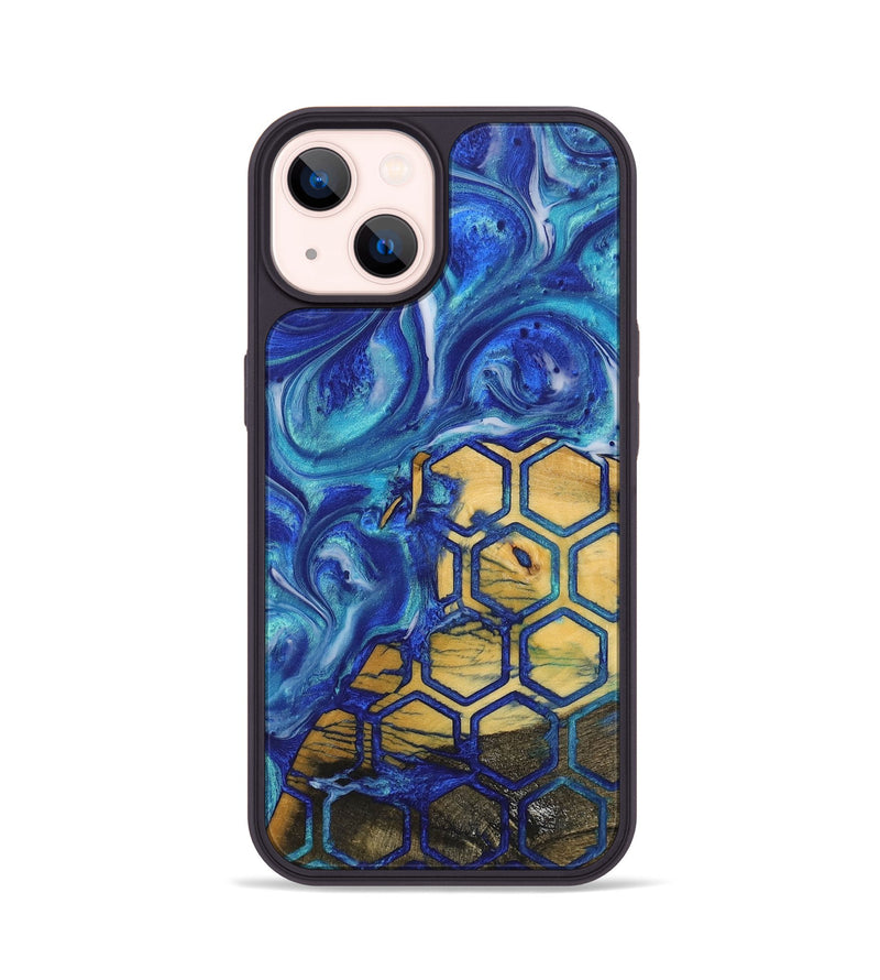 iPhone 14 Wood+Resin Phone Case - Harmony (Pattern, 705850)