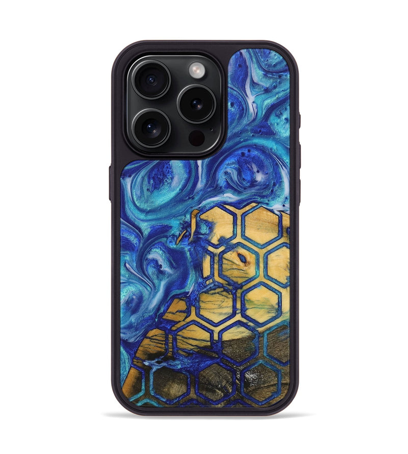 iPhone 15 Pro Wood+Resin Phone Case - Harmony (Pattern, 705850)