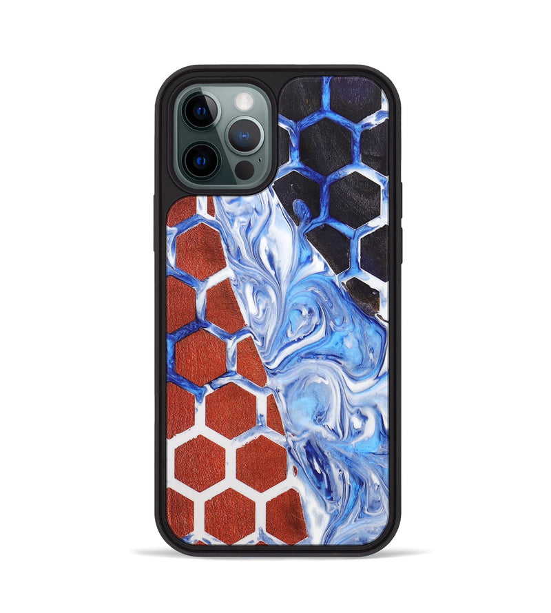 iPhone 12 Pro Wood+Resin Phone Case - Salvador (Pattern, 705861)