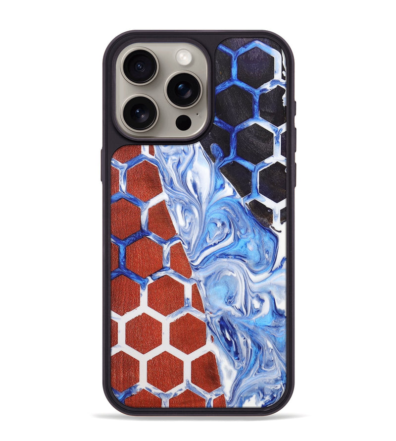 iPhone 15 Pro Max Wood+Resin Phone Case - Salvador (Pattern, 705861)
