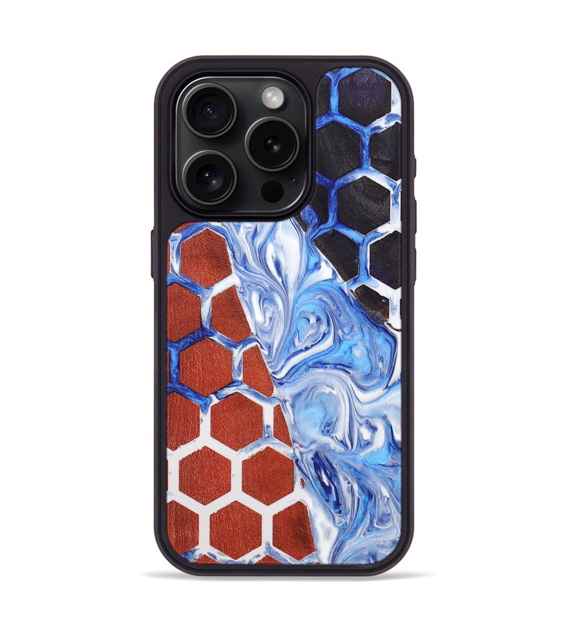 iPhone 15 Pro Wood+Resin Phone Case - Salvador (Pattern, 705861)