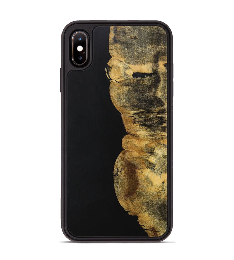 iPhone Xs Max Wood+Resin Phone Case - Kara (Pure Black, 705921)