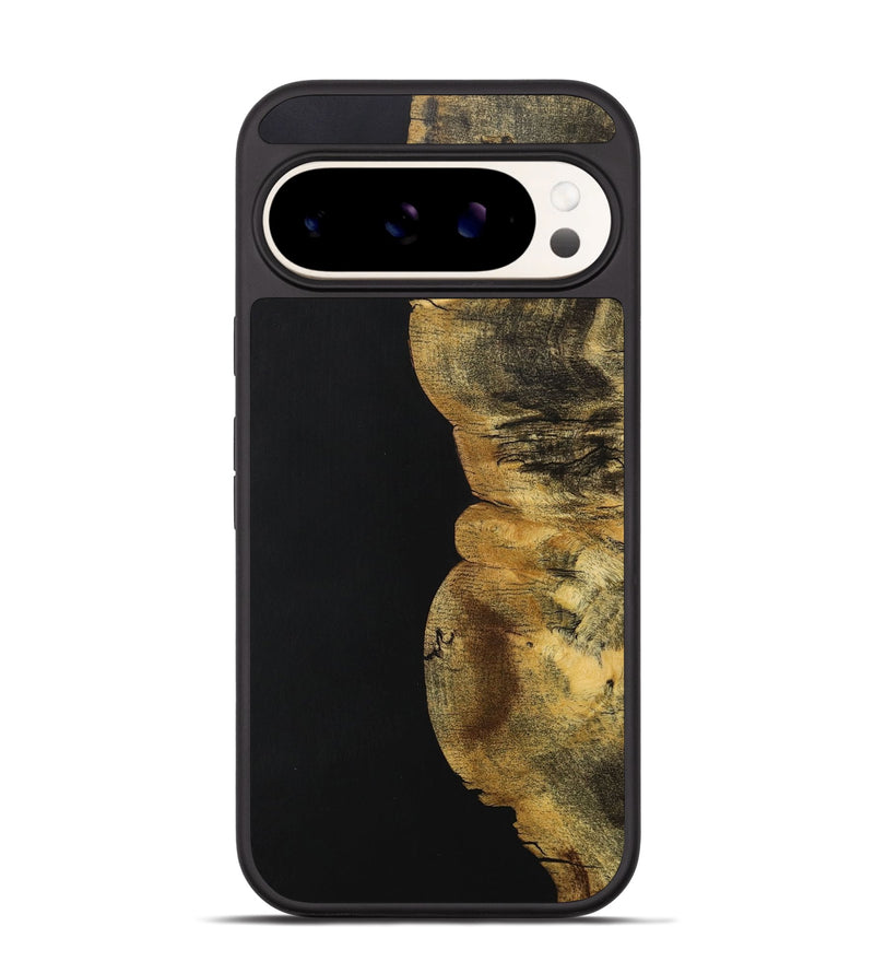 Pixel 9 Wood+Resin Phone Case - Kara (Pure Black, 705921)