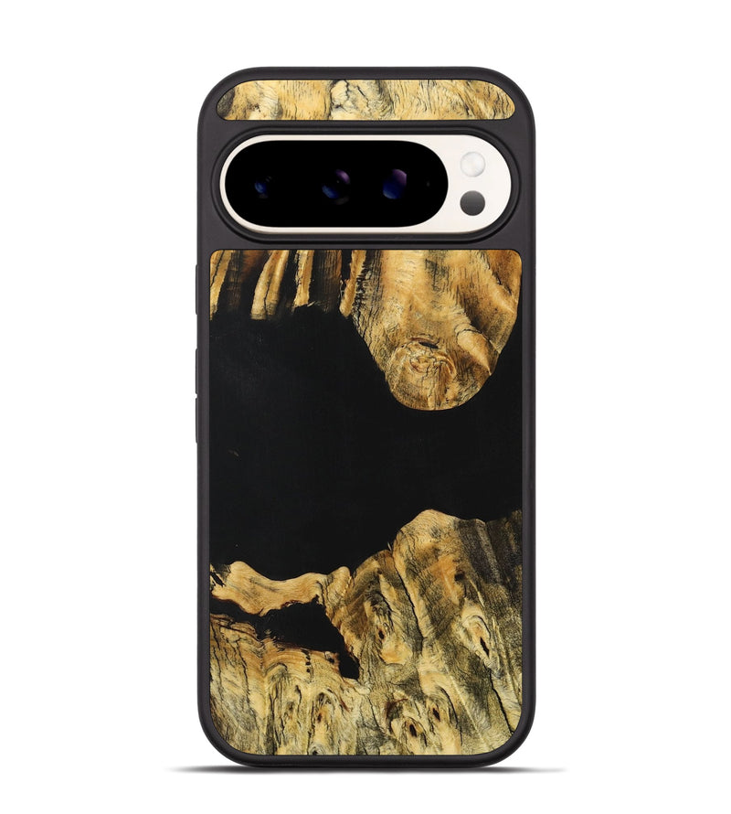 Pixel 9 Wood+Resin Phone Case - Mary (Pure Black, 705925)