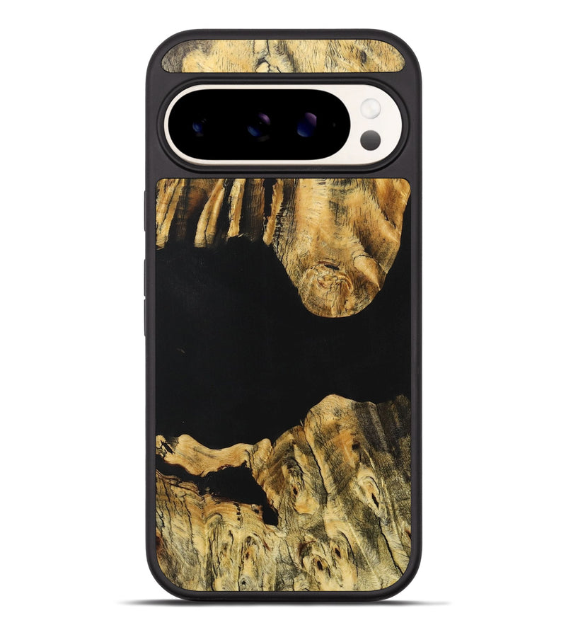 Pixel 9 Pro XL Wood+Resin Phone Case - Mary (Pure Black, 705925)