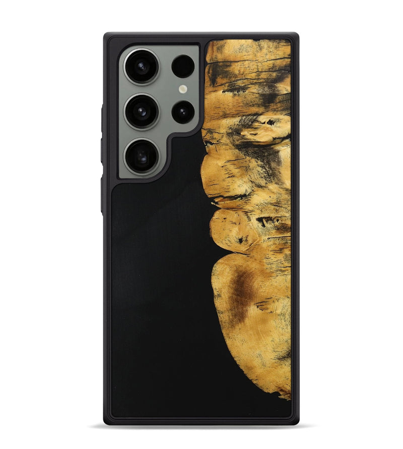 Galaxy S24 Ultra Wood+Resin Phone Case - Alaia (Pure Black, 705936)