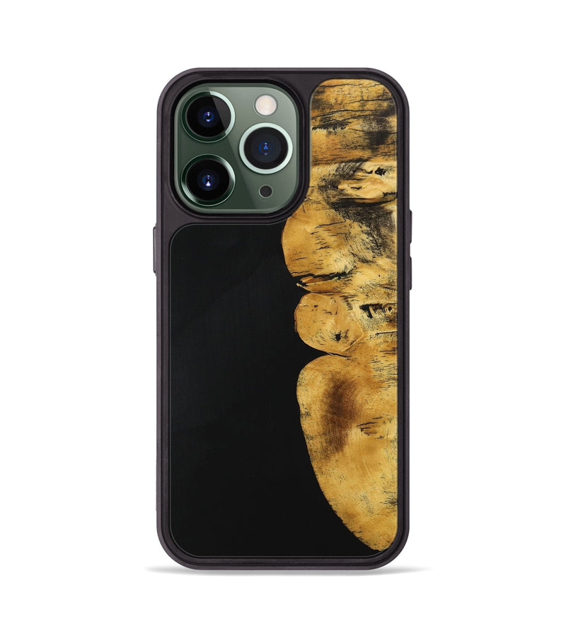 iPhone 13 Pro Wood+Resin Phone Case - Alaia (Pure Black, 705936)