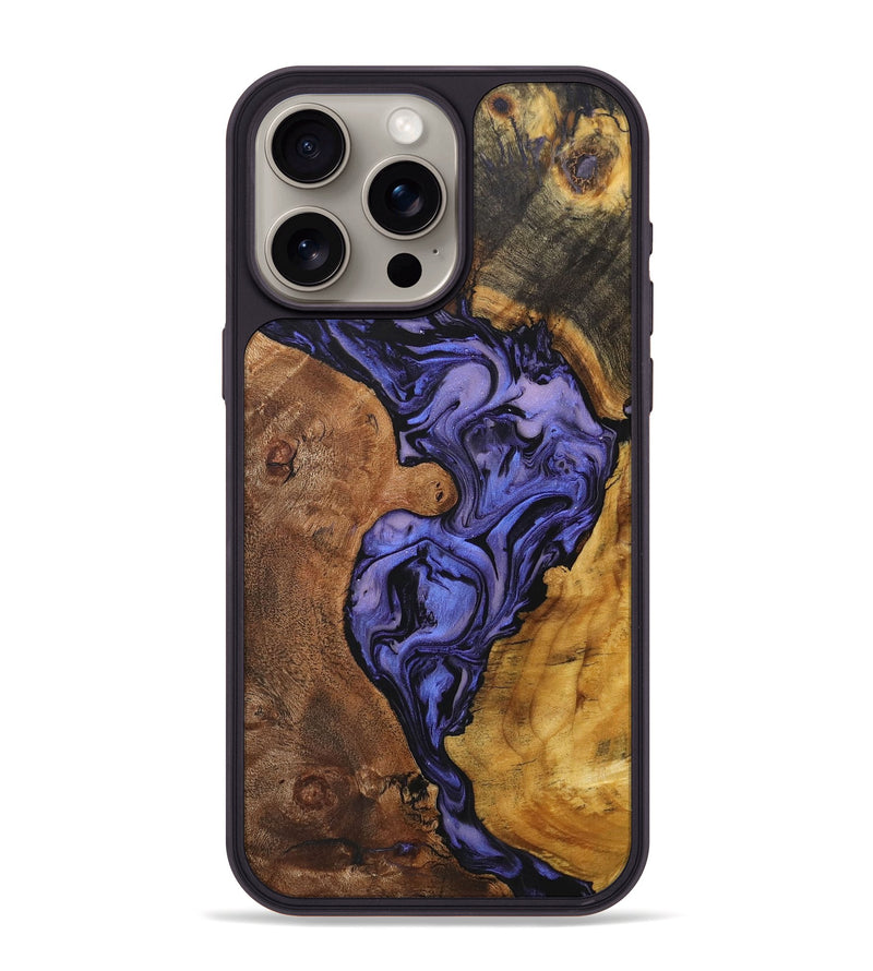 iPhone 15 Pro Max Wood+Resin Phone Case - Bryan (Mosaic, 706092)