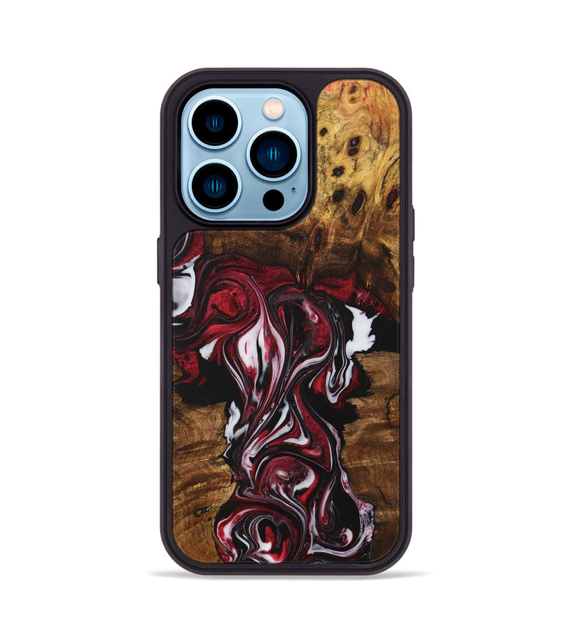 iPhone 14 Pro Wood+Resin Phone Case - Raelynn (Mosaic, 706099)