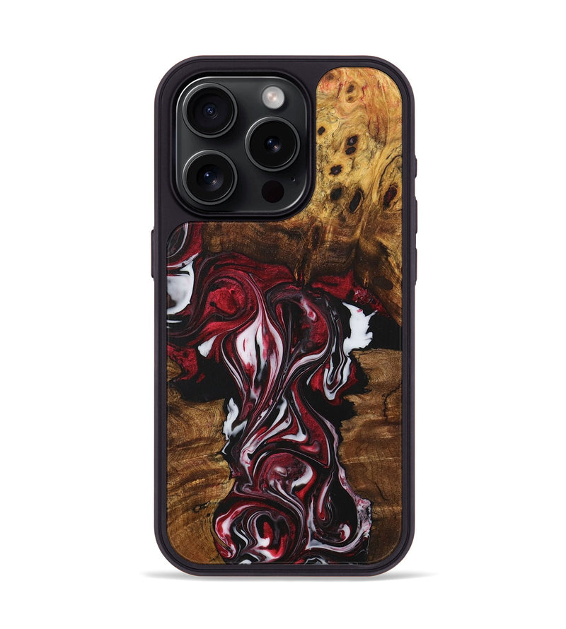 iPhone 15 Pro Wood+Resin Phone Case - Raelynn (Mosaic, 706099)