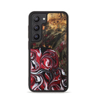 Galaxy S23 Wood+Resin Phone Case - Lesley (Red, 706137)