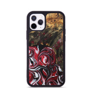 iPhone 11 Pro Wood+Resin Phone Case - Lesley (Red, 706137)