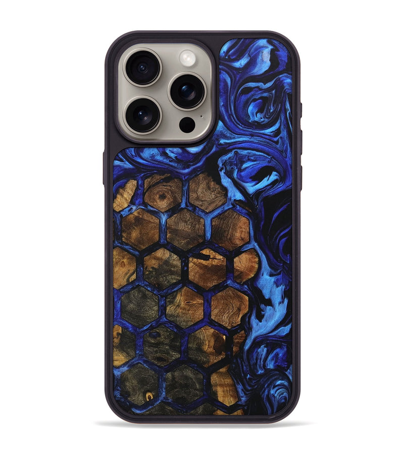 iPhone 15 Pro Max Wood+Resin Phone Case - Deja (Pattern, 706194)