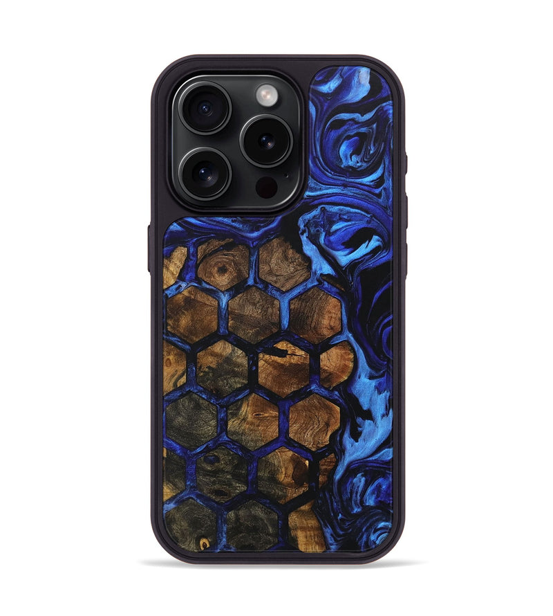 iPhone 15 Pro Wood+Resin Phone Case - Deja (Pattern, 706194)
