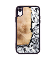 iPhone Xr Wood+Resin Phone Case - Skylar (Black & White, 706224)
