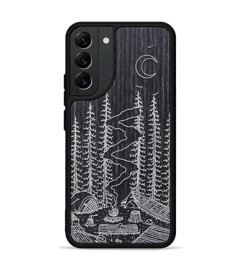 Galaxy S22 Plus Wood+Resin Phone Case - Camp - Ebony (Curated)