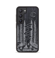 Galaxy S23 Wood+Resin Phone Case - Camp - Ebony (Curated)