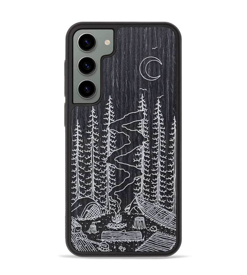 Galaxy S23 Plus Wood+Resin Phone Case - Camp - Ebony (Curated)