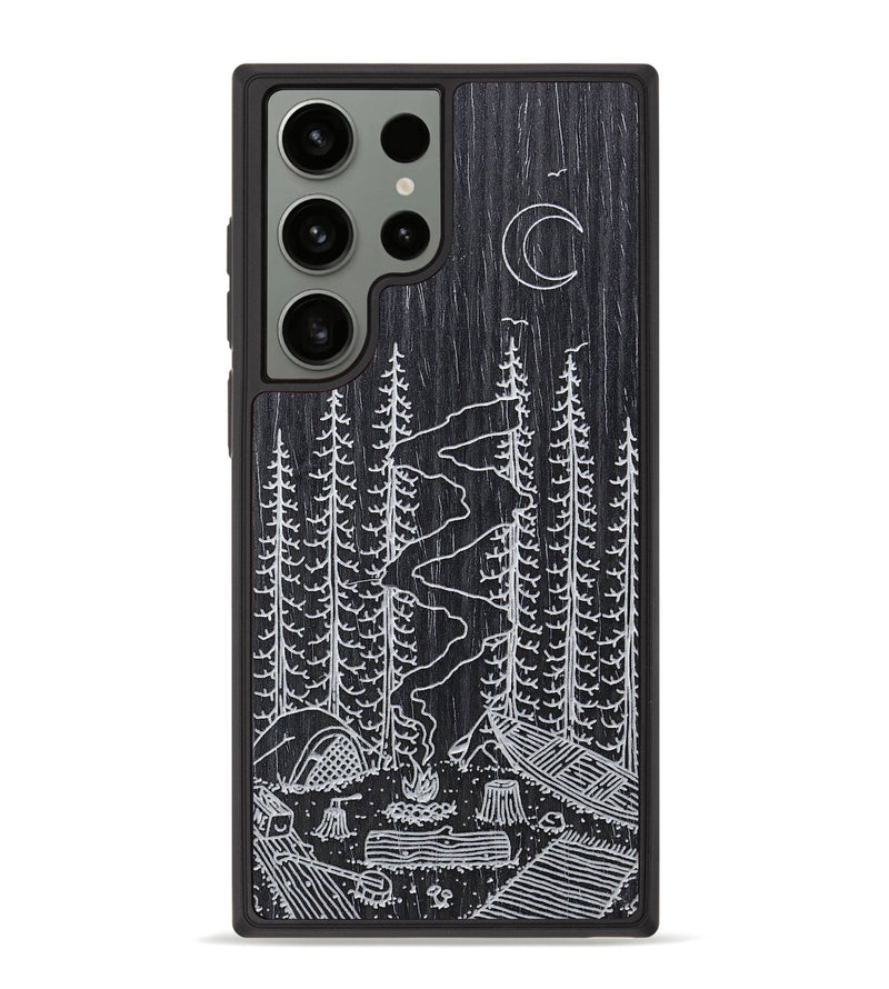 Galaxy S23 Ultra Wood+Resin Phone Case - Camp - Ebony (Curated)