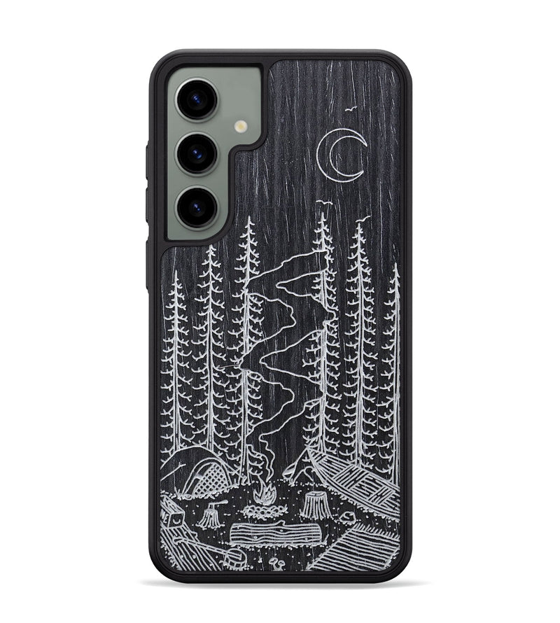 Galaxy S24 Plus Wood+Resin Phone Case - Camp - Ebony (Curated)