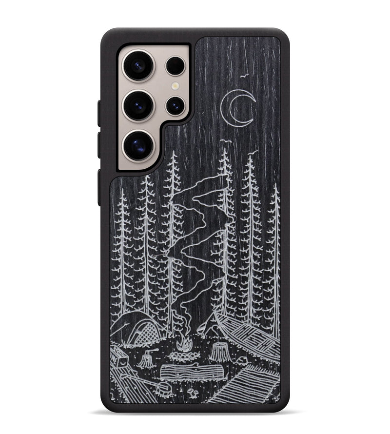 Galaxy S25 Ultra Wood Phone Case - Camp - Ebony (Curated, 706259)