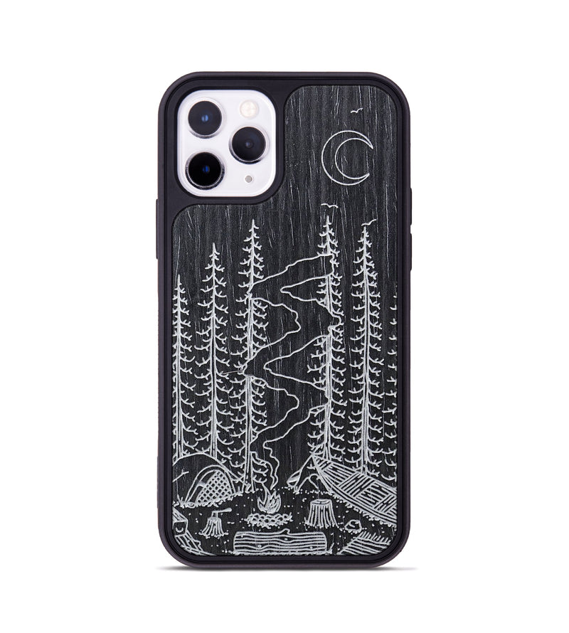 iPhone 11 Pro Wood+Resin Phone Case - Camp - Ebony (Curated)