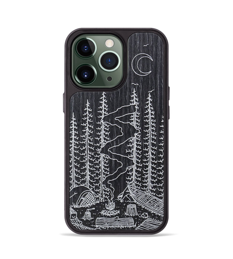 iPhone 13 Pro Wood+Resin Phone Case - Camp - Ebony (Curated)