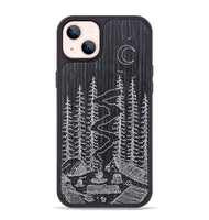 iPhone 14 Plus Wood+Resin Phone Case - Camp - Ebony (Curated)