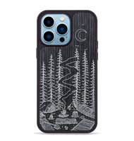 iPhone 14 Pro Max Wood+Resin Phone Case - Camp - Ebony (Curated)