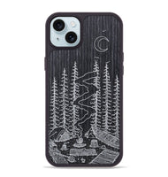 iPhone 15 Plus Wood+Resin Phone Case - Camp - Ebony (Curated)