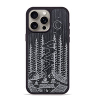 iPhone 15 Pro Max Wood+Resin Phone Case - Camp - Ebony (Curated)