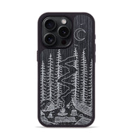 iPhone 15 Pro Wood+Resin Phone Case - Camp - Ebony (Curated)