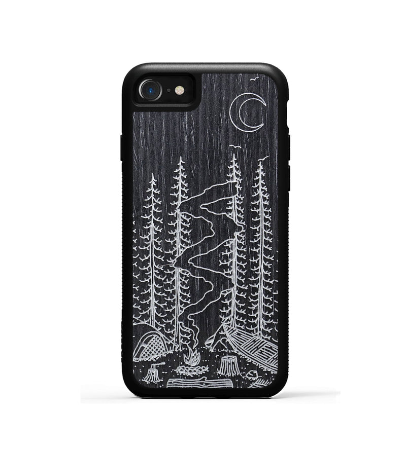 iPhone SE Wood+Resin Phone Case - Camp - Ebony (Curated)