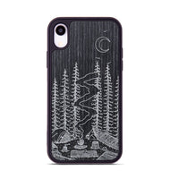 iPhone Xr Wood+Resin Phone Case - Camp - Ebony (Curated)