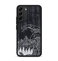 Galaxy S22 Plus Wood+Resin Phone Case - Wave - Ebony (Curated)