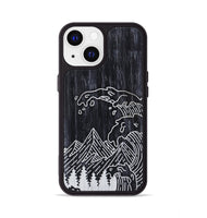 iPhone 13 Wood+Resin Phone Case - Wave - Ebony (Curated)