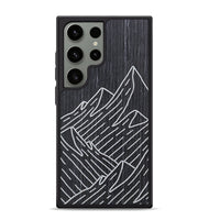 Galaxy S24 Ultra Wood+Resin Phone Case - Mountain - Ebony (Curated)