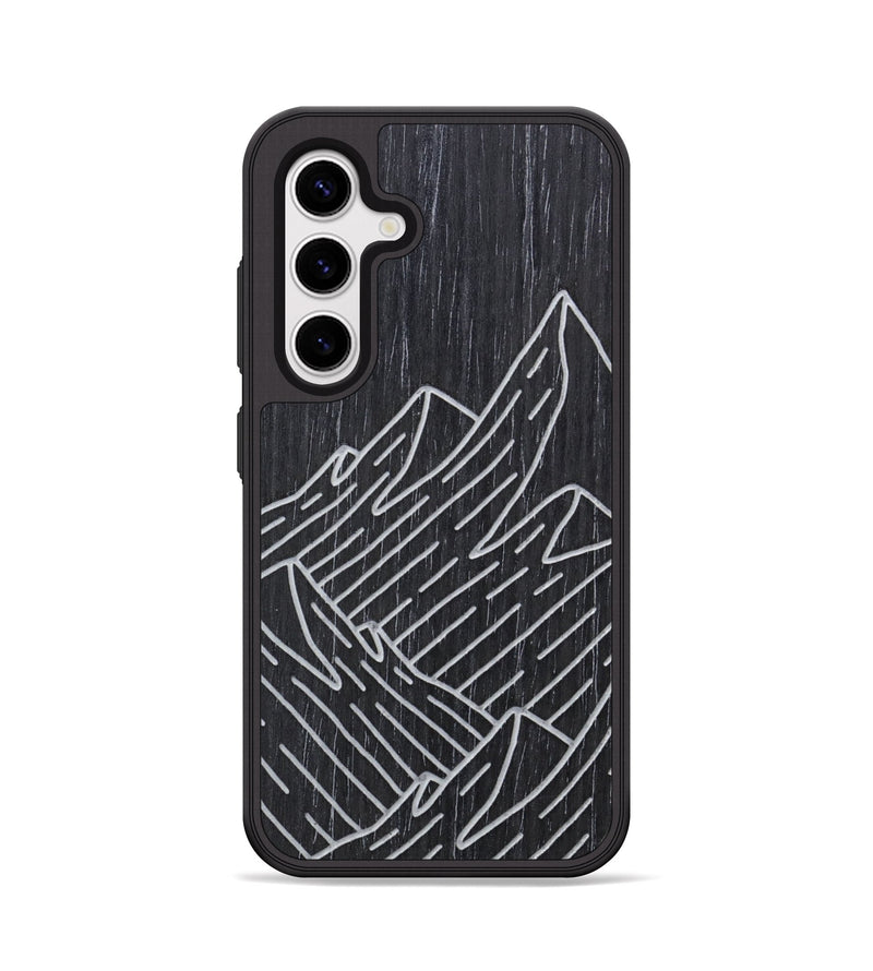 Galaxy S25 Wood Phone Case - Mountain - Ebony (Curated, 706261)