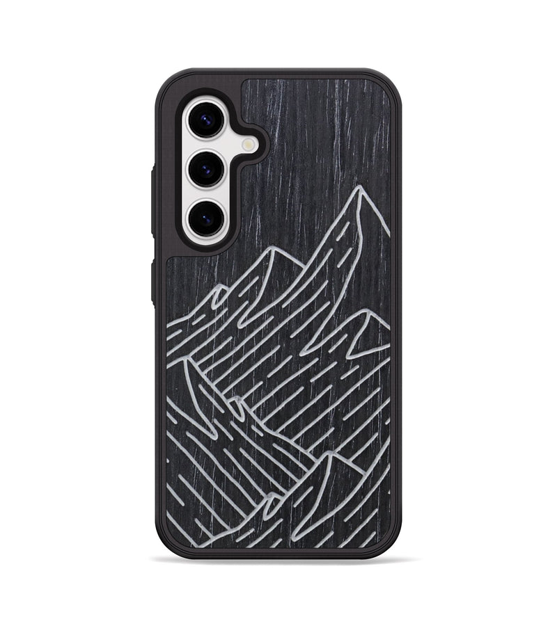 Galaxy S25 Plus Wood Phone Case - Mountain - Ebony (Curated, 706261)