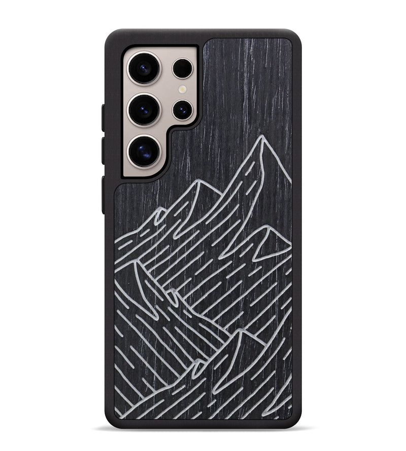 Galaxy S25 Ultra Wood Phone Case - Mountain - Ebony (Curated, 706261)