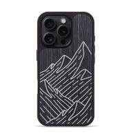 iPhone 16 Pro Wood+Resin Phone Case - Mountain - Ebony (Curated)