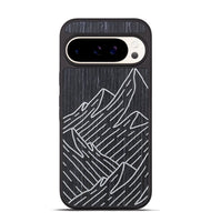 Pixel 9 Pro Wood+Resin Phone Case - Mountain - Ebony (Curated)