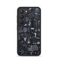 Galaxy S23 Wood+Resin Phone Case - Collage - Ebony (Curated)