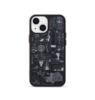 iPhone 13 mini Wood+Resin Phone Case - Collage - Ebony (Curated)